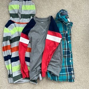 Carter’s Long Sleeve & Osh Kosh Button Down - Boys Size 8